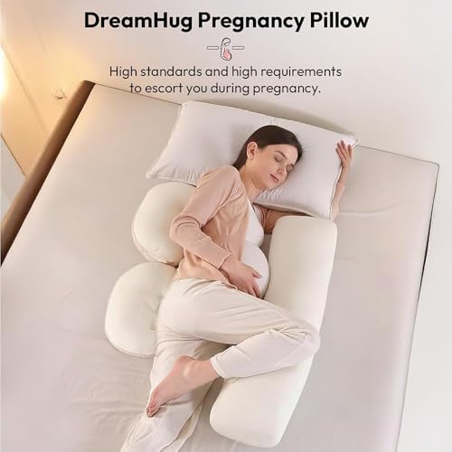 Image of StarAndDaisy Baby Pregnancy Pillow for Women | Maternity Pillow for Pregnancy Sleeping with Cuddle Pillow with Belly Support Adjustable Butterfly Design (LegSupport Blue)