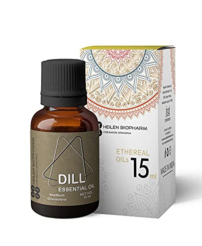 Image of Heilen Biopharm Dill Essential Oil For Overall Well Being Aromatic & Culinary Delight Digestive Support - 15 mL Per Bottle Pack of 1