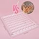 Acrylic Magnetic Seashell Display Box, 20x20cm Seashell Storage Box Display Case Decorative Seashell Starfish Trinket, Small Craft Organizers Container for Bead, Nail, Jewelry (64 grids)