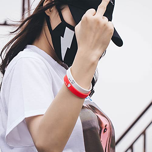 4Pcs/Bag Personality Funny Cat Bracelet Rubber Hiphop Wristband Trendy Bracelet For Women Men #TOP3