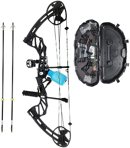 SAS Feud X 30-70 Lbs 19-31″ Draw Length Compound Bow Pro Package for Hunting Field Target