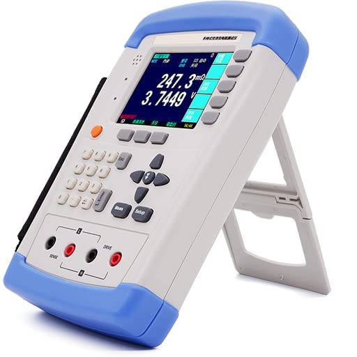 Handheld Battery Tester Battery Internal Resistance Voltage Test Meter Instrument with 0.01mΩ~2.000kΩ 0~50V DC Professional Sorting Function Data Store USB Four-end Testing