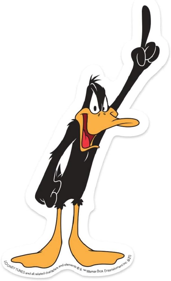 Looney Tunes Daffy Duck Die-Cut 3.6" Vinyl Sticker