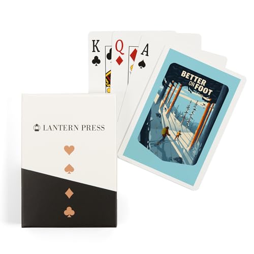 Lantern Press Better on Foot, 52 cartas póker