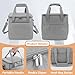 SMYV Pet Grooming Bag for Dog Grooming Supplies, Dog Tote Travel Bag for Pets Grooming Tools Kit Accessories - Grey