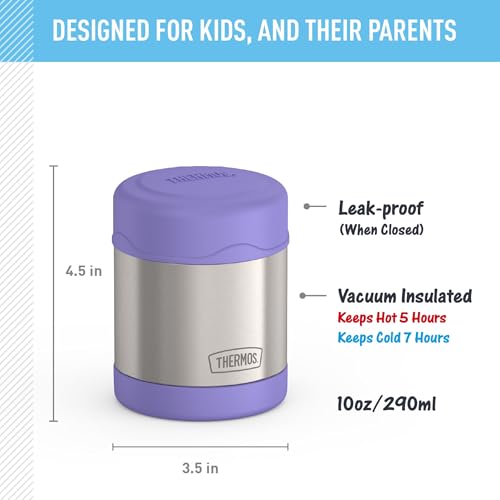 Image of THERMOS FUNTAINER Kids Food Jar, 10oz, Purple