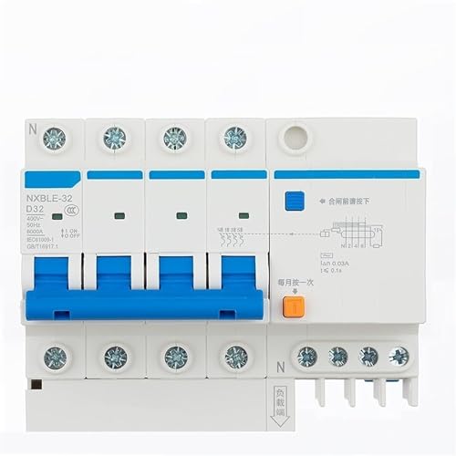 Disyuntor RCBO para evitar cortocircuitos y sobrecargas en motores de 230V