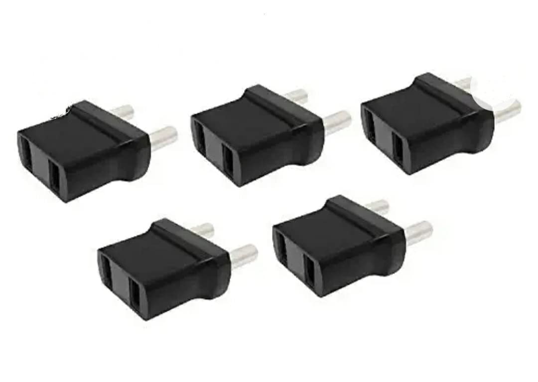 Riyasthya Conversion Plug 2 PIN Flat to Indian Universal Male Connector 5 Amp to Indian Plug (Pack of 5) (B09ZWPGP7Y) Amazon Price History, Amazon Price Tracker
