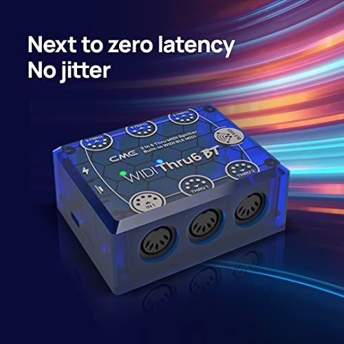 Image of CME WIDI Thru6 BT - 2-in-6-out MIDI Thru /Split With 5-pin DIN and Bluetooth - Future-Proof Technology, High-Speed Transfer of All Data, Extreme Accuracy for Devices | 5-pin DIN, Bluetooth, High-speed