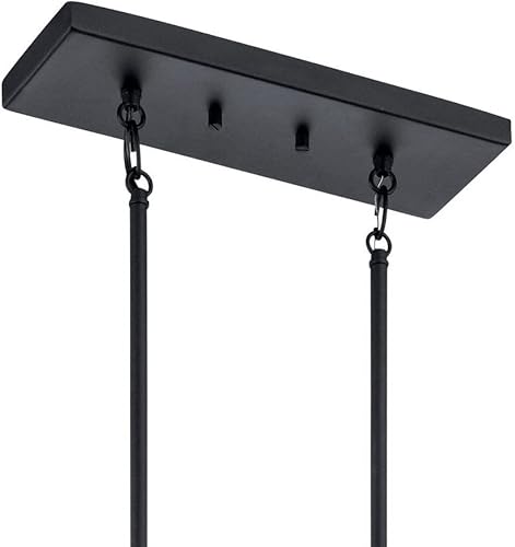 Miniatura 6 de Kichler Crosby - Lámpara de araña lineal de 13.75" con 5 luces y cristal transparente cromado cepillado níquel,Negro -,Bronce