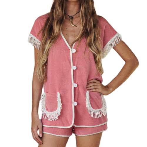SOOKABEILA two piece terry cloth set pink