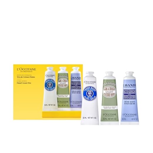 L'OCCITANE Hand Cream Classics, 3-Piece Set: Moisturizing Hand Creams, Iconic Scents, Vegan, All Skin Types, Perfect Gift, Made in France