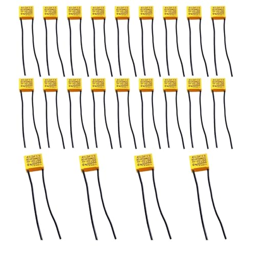 LNGJIN Condensadores de Seguridad,22 Piezas 0.22µF 275V X2 Condensadores de Supresión LED,Condensador Polipropileno,Radial Condensador de Seguridad,para Luces Direccionales, Lámparas LED Intermitentes