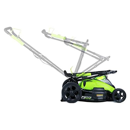 Greenworks 19-Inch 40V Brushless Cordless Lawn Mower, 4.0 AH & 2.0 AH Batteries Included 2500502