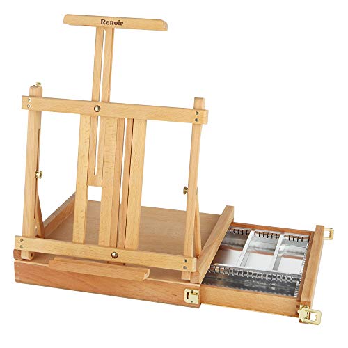 Creative Mark Renoir Table Easel & Sketchbox with Metal Lined Drawer - Adjustable