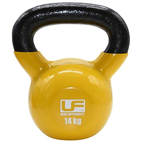 Kettlebell jaune 14 kg ND Sports pour s'entraîner efficacement en appartement