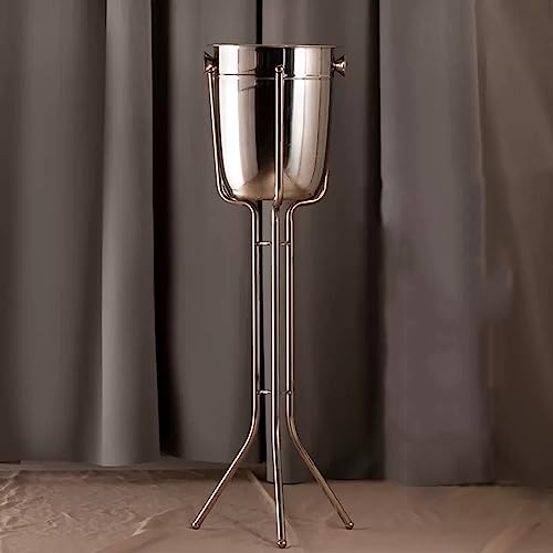 Cubitera de hielo de 5 litros con soporte triangular de 32,2 pulgadas para enfriar botellas 4
