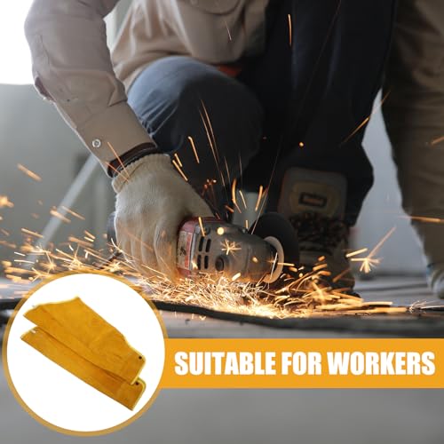 Fundas protectoras de brazo para soldar de piel duradera y resistente Alipis 4