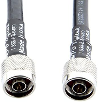MPD Digital I Times Microwave LMR-400 I 50 Ohm RF Coaxial Cable with MPD N-Male to N-Male Connectors I Ultra Low Loss I Made in USA I 30FT