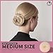Teenitor Hair Bun Shaper Set with Extra-large, Large, Medium, Small Doughnuts Ring Stylers, 20pcs Blonde Large Bobby Pins