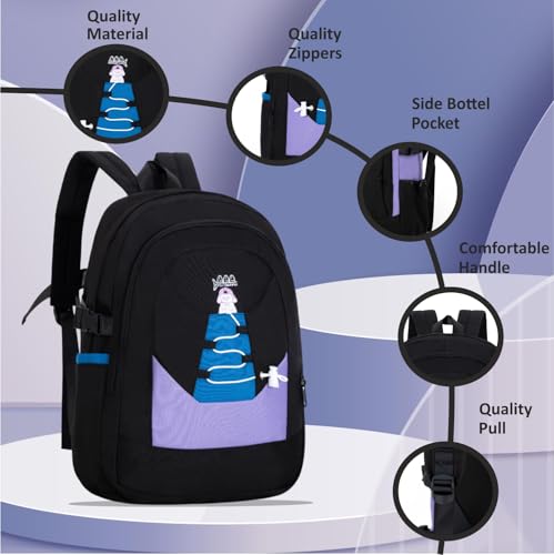 Image of Tinytot 30 Litre Japanese Korean Style School Bag Water-Resistant Laptop & Travel Backpack - Unisex Large 18 Inches Multipurpose Student Backpack for Boys & Girls, Men & Women