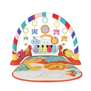 Eners Baby Spielbogen Spieldecke mit Klavier Rot