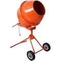 5.0 cu. ft. Concrete Mixer with 1/2 HP ETL-Certified Copper Motor - Versatile Electric Cement Mixer for Concrete, Stucco, Mortar, Feed Mixing, Indoor/Outdoor Use, with Overload Protection