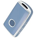 [OFFCURVE] 新型 CX8 CX5 CX30 適合 CX60 CX-30 CX-8 ロードスター キーケース キーカバー キーシェル 新型 マツダ 専用 スマートキーケース (Silver Blue)