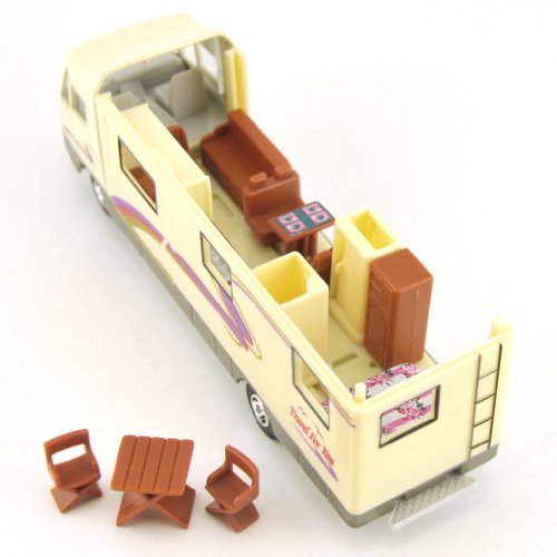 Toy Motorhome, Changeable Interior, Motorized Pull Back Action, 7.5-inch, Recreational Vehicle RV - Thumbnail 3