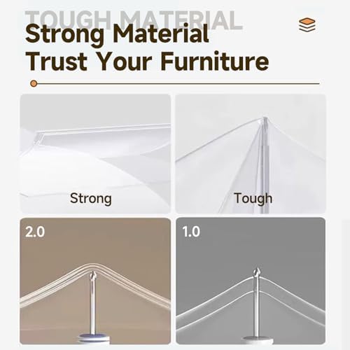 Thicken Clear Cat Scratch Furniture Protector, Adhesive Anti-Scratch Shield for Sofa, Table & Door - Heavy Duty Flexible Claw Guard for Cats