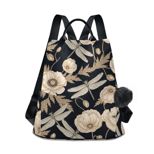 Sac à dos vintage libellules compagnon idéal pour vos week-ends et voyages organisés
