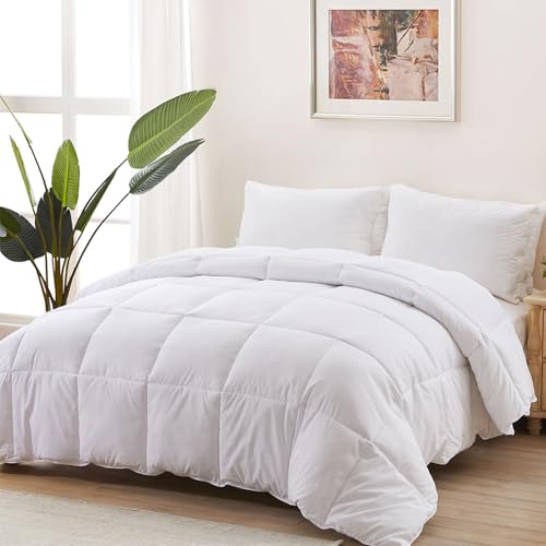 ACCURATEX Duvet Insert Super Queen Comforter 98x98- Fluffy Down Alternative Fill Hotel Collection Comforter,Lightweight Soft All Season Duvet Insert w