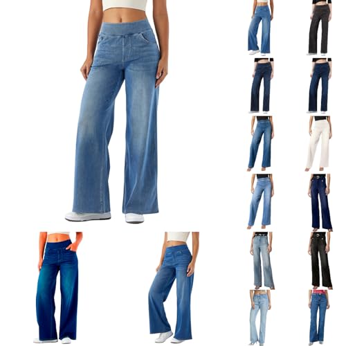Jean élastique femme délavé vintage pour style décontracté