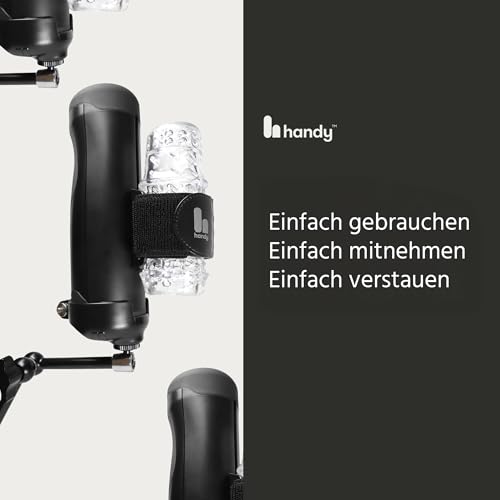 the handy handsfree cup - male masturbator attachment use with common camera and microphone stands sex toy mount adult toys for men