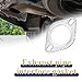 WINUERK 2Pcs Car Exhaust Gasket, Ultra Seal 2-Bolt 3-Inch Exhaust Flange Gasket, Reinforced High Temperature Gasket Exhaust Flange Gasket, Car Accessories Repalcement for OEM#120-06310-000202 (3IN)
