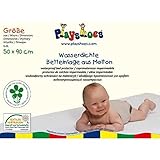 Playshoes 770213 Molton Betteinlage Kinderbett wasserdicht und atmungsaktiv, Oeko-Tex Standard 100, 50 x 90 cm