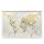 Large Framed Push Pin World Travel Map - Canvas