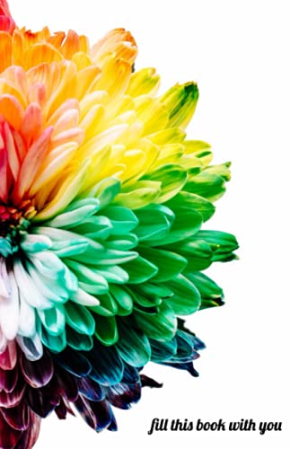 Beautiful Flower Journal | Pages Alternate Blank and Lined | Sketchbook and Journal | 100 Pages