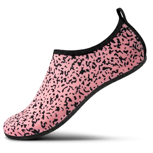 SEEKWAY Water Shoes Women Men Adult Quick-Dry Aqua Socks Barefoot Non Slip for Beach Swim River Pool Lake surf Black Size SK002