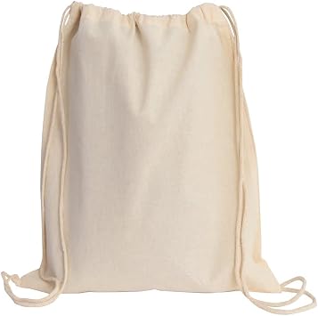 Set of 15- Promotional Cotton Drawstring Tote Bags/Backpacks