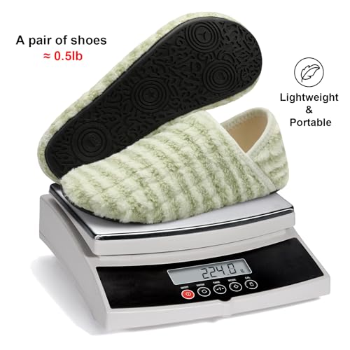 Image of Fires Womens Mens Slippers with Rubber Sole Soft-Lightweight House Slipper Socks Around House Shoes Non Slip Indoor /Outdoor