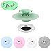 Produktbild Winlauyet 5 Pack Flex Badewannenstöpsel Haarsieb Abfluss Stöpsel Küche Abflusssieb für Dusche Badezimmer Spüle Küche Boden