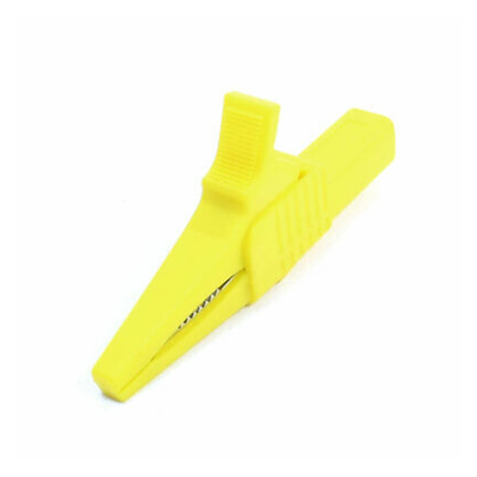 32A 1000V Bomba de Coche Terminal de batería Clip de Prueba Abrazadera de cocodrilo aislada Amarillo amablemente