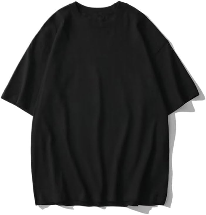 HBJWOV Casual Loose Round Neck Short Sleeves Breathable Comfortable Quick-Drying Vest Fashionable Sports Round Neck Pullover T-Shirt(D,Medium)