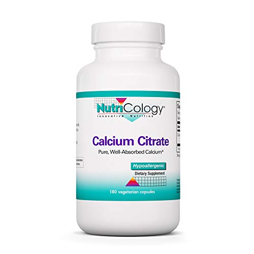 Nutricology calcium citrate - bone, teeth, muscle, nerve support …