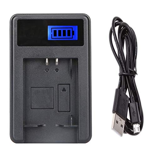 LCD USB Battery Charger for Olympus Pen E-PL1, E-PL2, E-PL3, E-PL5, E-PL6, E-PL7, E-PL8, E-PL9 Digital Camera