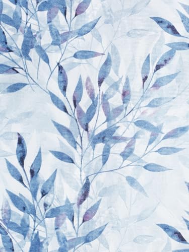 Image of Home Sizzler 1 Piece Floral Flow Grommet Polyester Long Door Curtains - 9 Feet, Bluish Grey