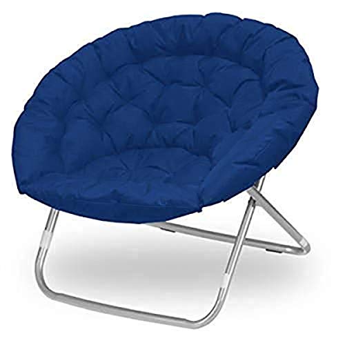 Urban Shop Oversized Saucer Chair, Navy