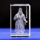 KGADRX Kristallglas-Figuren und Statuen, Modell Dschingis Khan, Kristall-Sammelfiguren für Heim-Party-Dekorationen