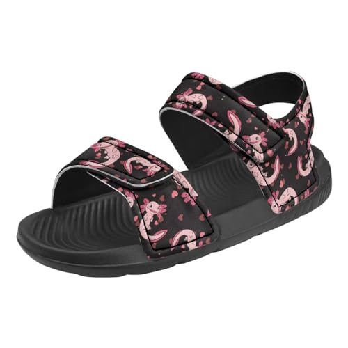 Girls Axolotl Sandals Summer Sport Athletic Sandals Leather Beach Water Shoes for Toddler/Little Kid/Big Kid3